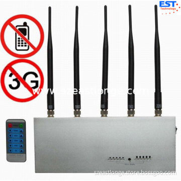 Cdma Mobie Phone Remote Control Jammer / Blocker Est-505e For Custom